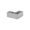 Dolle Sockelgleiter 60 x 60 x 25 mm grau