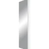 Drehschrank Ordnung mit Spiegelfront 50 x 195 x 18 cm weiß