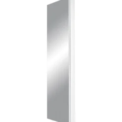 Drehschrank Ordnung mit Spiegelfront 50 x 195 x 18 cm weiß