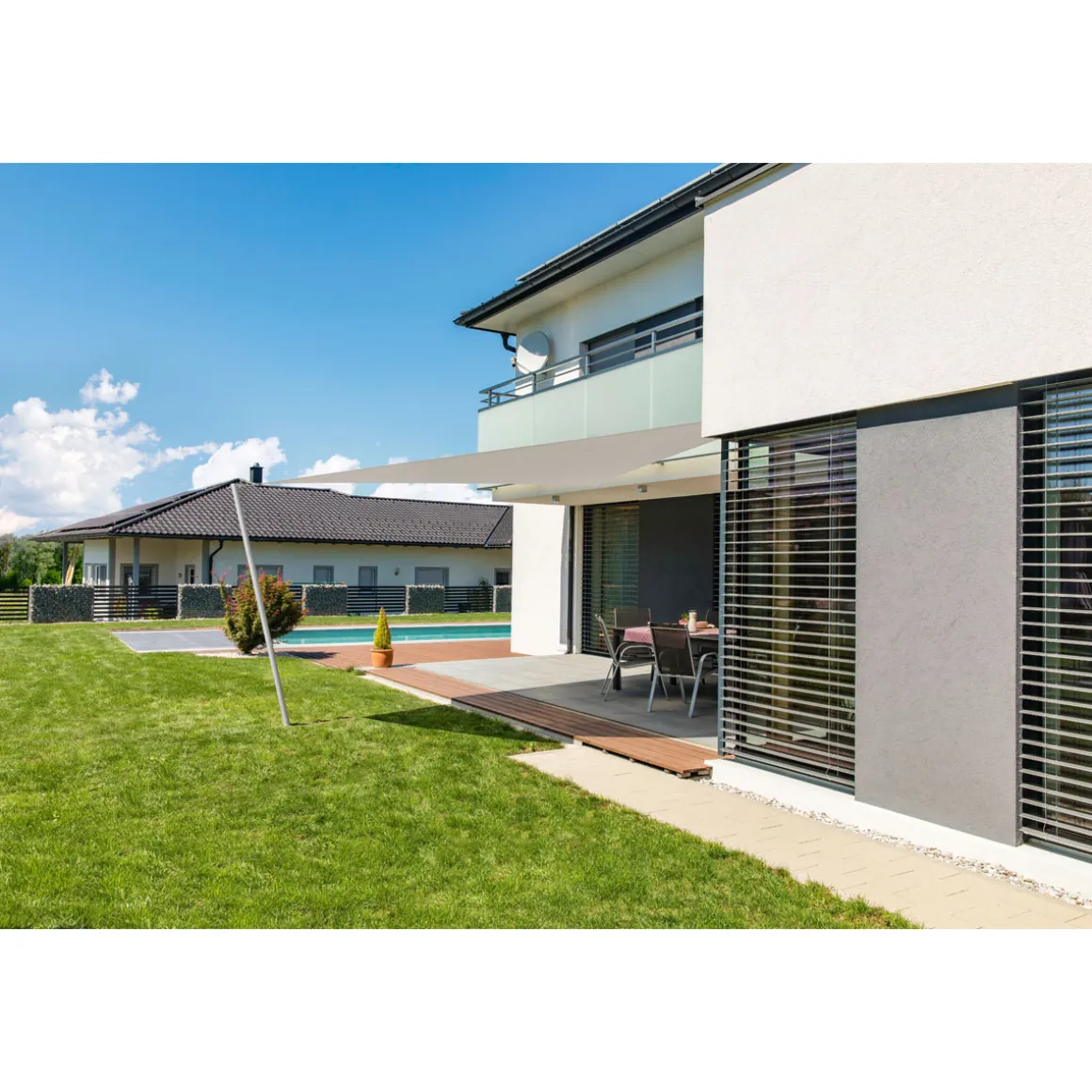 Dreieck-Segel Cannes 3 x 3 x 3 m grey