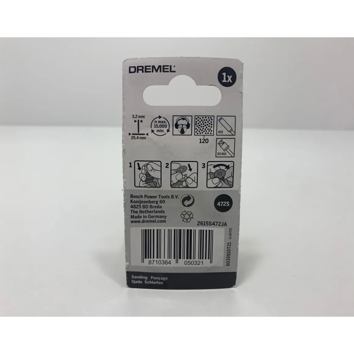 Dremel Feinschleifbürsten 472S grob 120 Körnung