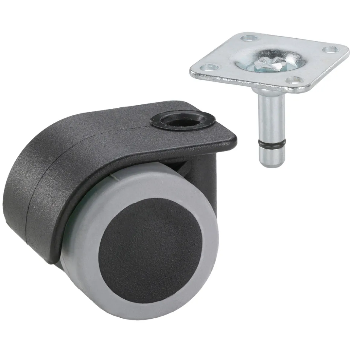Dörner + Helmer Container-Rolle für empfindliche Böden 38 x 38 mm