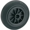 Dörner + Helmer Transportgeräterollen-Rad mit Vollgummireifen Kunststofffelge und Gleitlager 80 x 30 mm