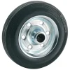 Dörner + Helmer Transportgeräterollen-Rad mit Vollgummireifen Stahlfelge und Rollenlager 200 x 50 mm