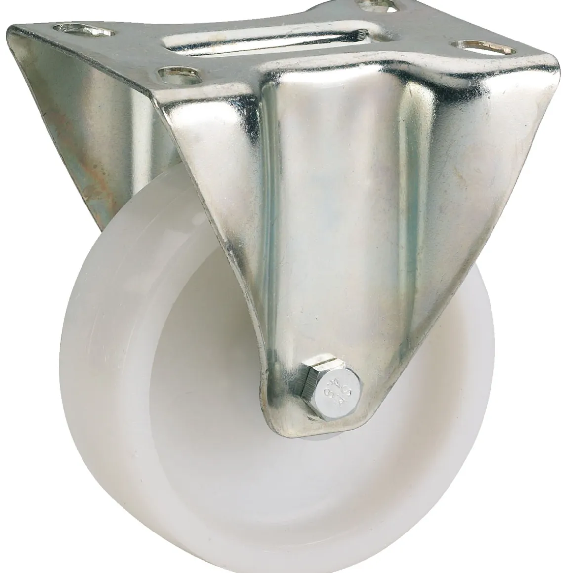 Dörner + Helmer Transportgeräte-Bockrolle mit Polyamidrad 80 x 35 mm verzinkt