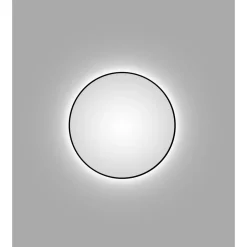 DSK Design LED Lichtspiegel Silver Globo Black Dm 100 cm