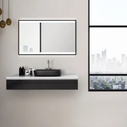 DSK Design LED Lichtspiegel Black Stark 120 x 70 cm