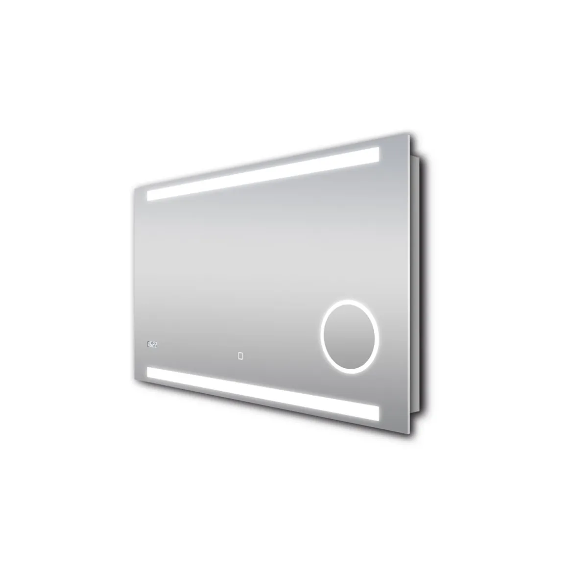 DSK Design LED Lichtspiegel Silver Rey 100 x 60 cm