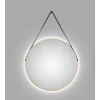 DSK Design LED Lichtspiegel Silver Barbier Gold Dm 80 cm