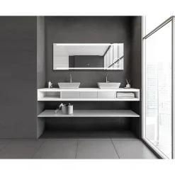 DSK Design LED Lichtspiegel Silver Rey 160 x 60 cm