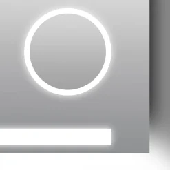 DSK Design LED Lichtspiegel Silver Rey 160 x 60 cm
