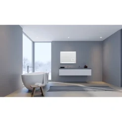 DSK Design LED Lichtspiegel Silver Rey 80 x 60 cm