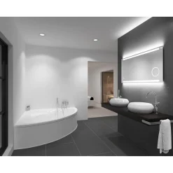 DSK Design LED Lichtspiegel Silver Rey 120 x 60 cm