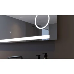 DSK Design LED Lichtspiegel Silver Rey 120 x 60 cm