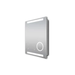 DSK Design LED Lichtspiegel Silver Rey 60 x 70 cm
