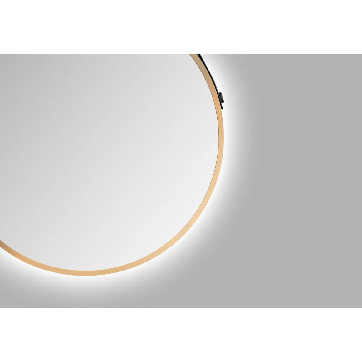 DSK Design LED Lichtspiegel Silver Barbier Gold Dm 50 cm