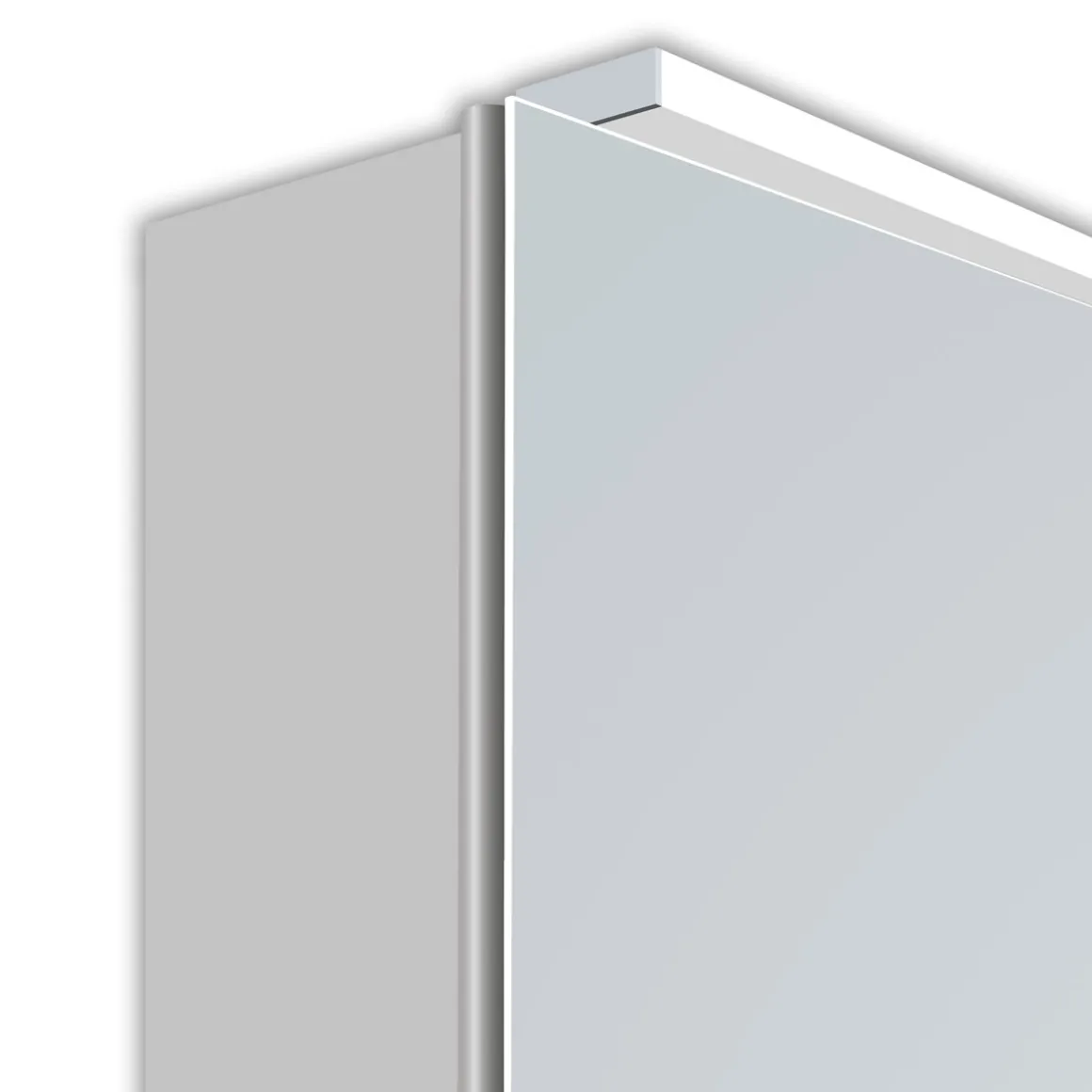 DSK Design LED Spiegelschrank Aluminio Vegas 70 x 50 cm