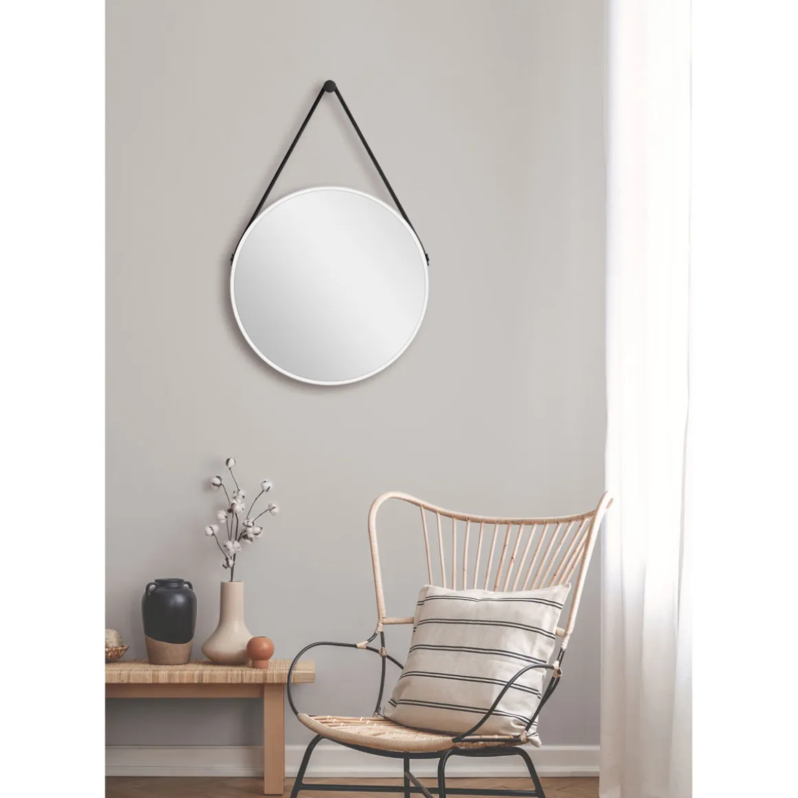 DSK Design Spiegel Silber Coiffeur White Dm 50 cm