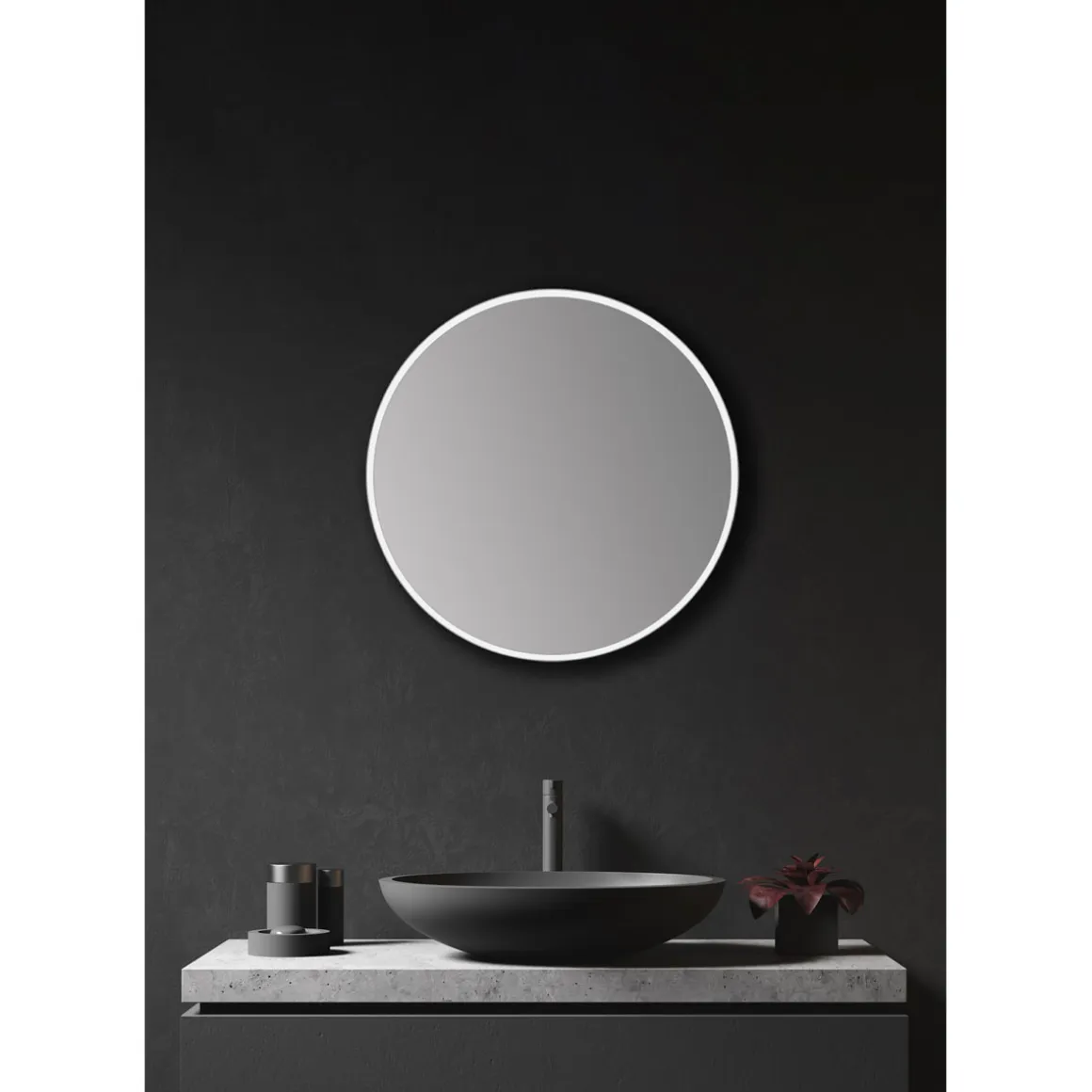 DSK Design Spiegel Silber Coiffeur White Dm 50 cm