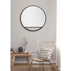 DSK Design Spiegel Silver Cosmos Black Dm 80 cm