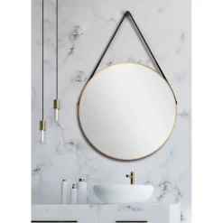 DSK Design Spiegel Silver Coiffeur Gold Dm 80 cm