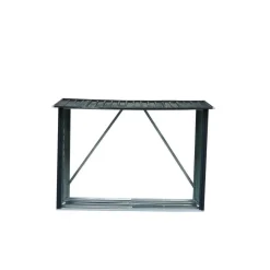 Durabil Metall-Kaminholzregal 217 x 155 x 89 cm grau
