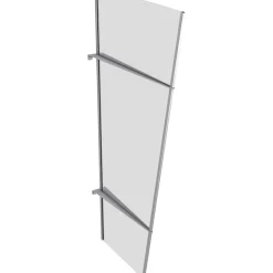 Durabil Seitenblende PT/XL Edelstahl Acrylglas klar 6 mm 55 x 85 x 167 cm