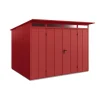 EcoStar Gerätehaus Elegant-PTyp 3RAL3004 2 flg