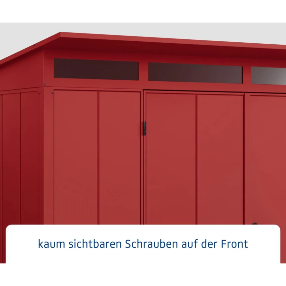 EcoStar Gerätehaus Elegant-PTyp 3RAL3004 2 flg