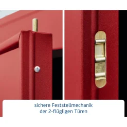 EcoStar Gerätehaus Elegant-PTyp 3RAL3004 2 flg