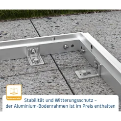 EcoStar Gerätehaus Elegant-STyp 3RAL7016 2 flg