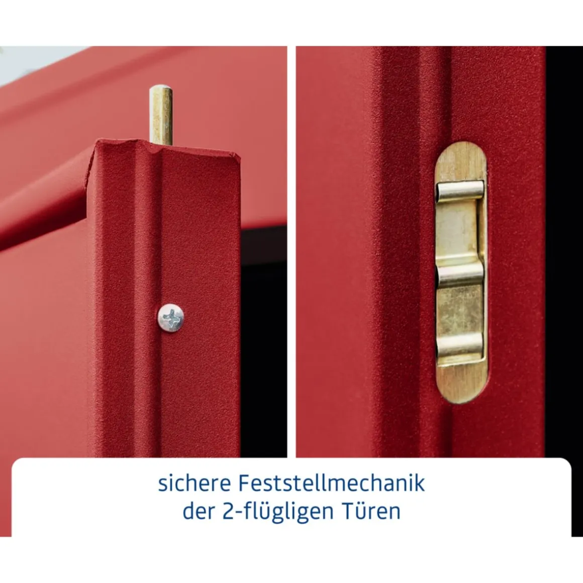 EcoStar Gerätehaus Elegant-STyp 3RAL3004 2 flg