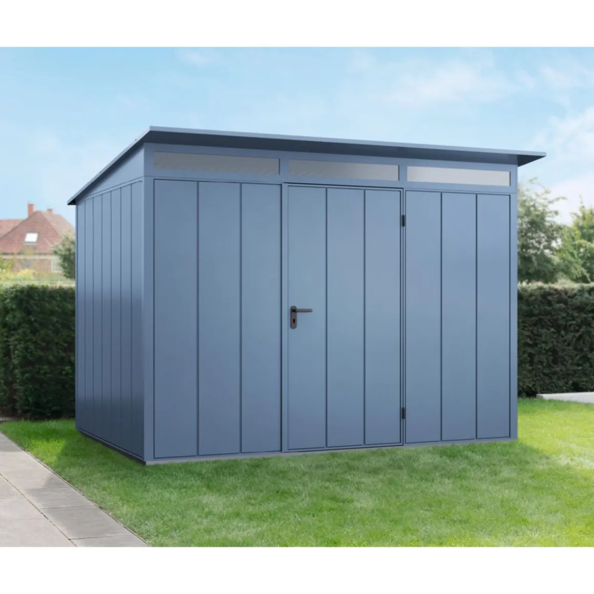 EcoStar Gerätehaus Elegant-PTyp 3RAL5014 1 flg