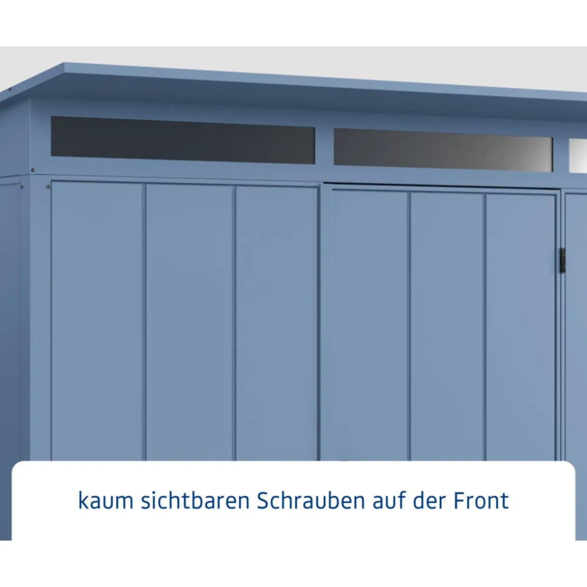 EcoStar Gerätehaus Elegant-PTyp 3RAL5014 1 flg