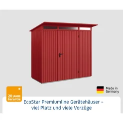 EcoStar Gerätehaus Trend-PTyp 1RAL3004 1 flg