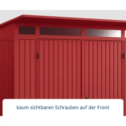 EcoStar Gerätehaus Trend-PTyp 2RAL3004 2 flg