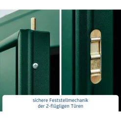 EcoStar Gerätehaus Trend-STyp 2RAL6005 2 flg