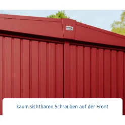 EcoStar Gerätehaus Trend-STyp 2RAL3004 2 flg