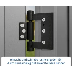 EcoStar Gerätehaus Trend-STyp 2RAL9007 1 flg