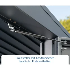 EcoStar Gerätehaus Trend-STyp 2RAL9007 1 flg