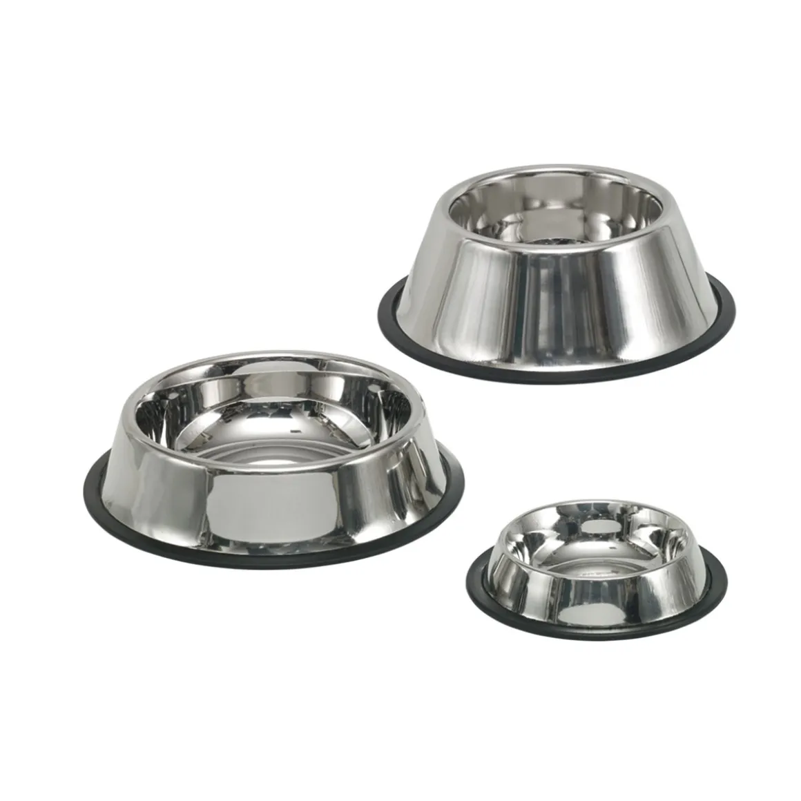 Edelstahlnapf rutschfest Durchmesser 28,5 cm 1,75 L