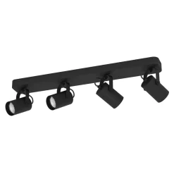 Eglo LED Deckenspot Sorego 4-flammig schwarz