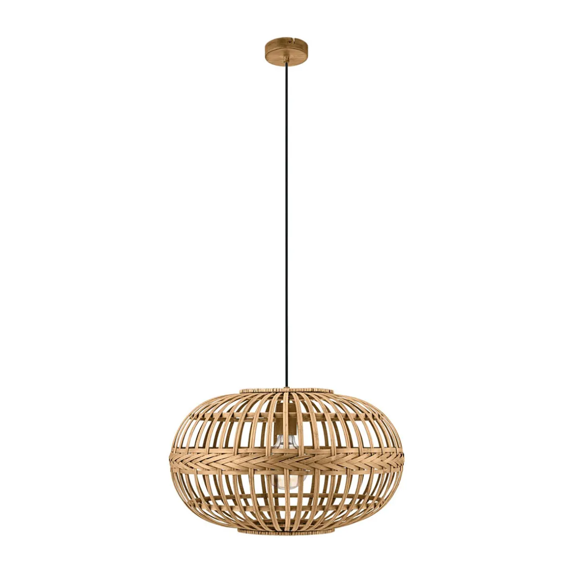 Eglo Hängeleuchte Amsfield oval braun