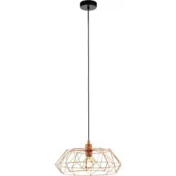 Eglo Hängeleuchte Carlton 2 schwarz/kupfer