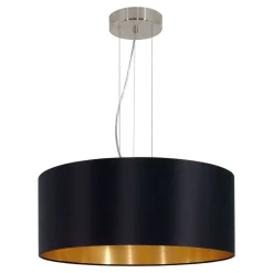 Eglo Hängeleuchte Maserlo Durchmesser 53 cm schwarz