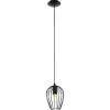 Eglo Hängeleuchte Newtown schwarz 1-flammig Durchmesser 16 x 110 cm