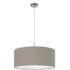 Eglo Hängeleuchte Pasteri nickel/taupe 53 cm