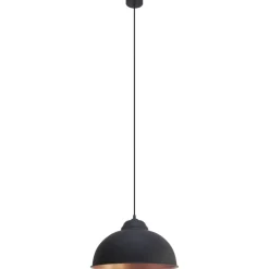 Eglo Hängeleuchte Truro 2 schwarz/kupfer