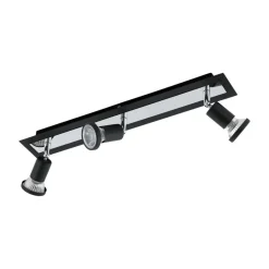 Eglo LED-Spot Sarria schwarz-chrom 3 Stück
