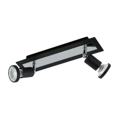 Eglo LED-Spot Sarria schwarz-chrom 2 Stück